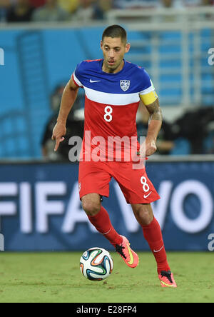 Natal, Brésil. 16 Juin, 2014. Clint Dempsey de USA en action lors de la Coupe du Monde 2014 Groupe G avant-match entre le Ghana et les USA à l'Estadio stade Arena das Dunas de Natal, Brésil, 16 juin 2014. Dpa : Crédit photo alliance/Alamy Live News Banque D'Images