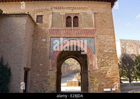 Torre del Vino (Vin). Alhambra, Grenade. Andalousie, Espagne Banque D'Images