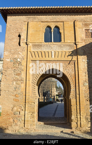 Torre del Vino (Vin). Alhambra, Grenade. Andalousie, Espagne Banque D'Images