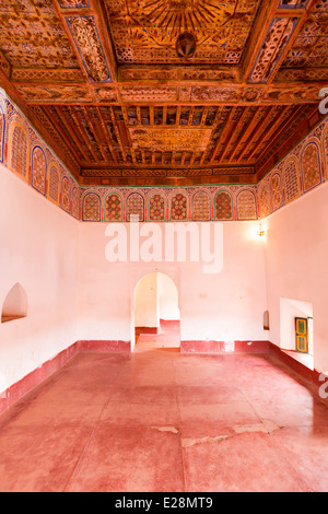 Vue de l'intérieur de Taourirt à Ouarzazate, dans le sud, le Maroc, l'Afrique du Nord. Banque D'Images