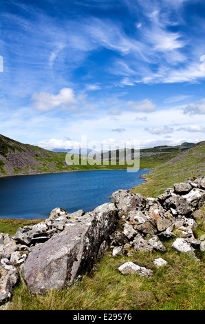 Manod Lac à Blaenau Ffestiniog, Gwynedd Banque D'Images