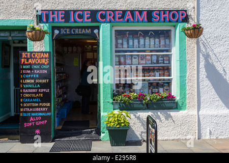 Magasin de crème glacée dans Pittenweem East Neuk Fife Banque D'Images