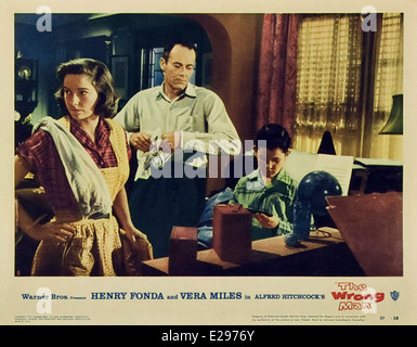 Le mauvais homme - Film Poster - Lobby Card - Directeur : Alfred Hitchcock - 1956 Banque D'Images