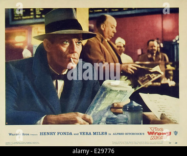 Le mauvais homme - Film Poster - Lobby Card - Directeur : Alfred Hitchcock - 1956 Banque D'Images