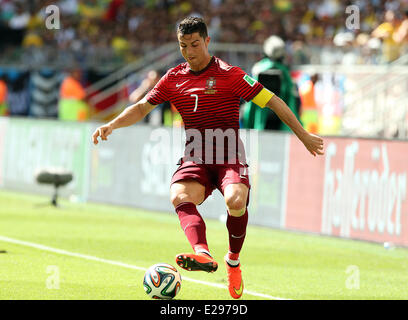 Savador, au Brésil. 16 Juin, 2014. Finales de la Coupe du Monde 2014. L'Allemagne contre le Portugal. Cristiano Ronaldo : Action Crédit Plus Sport/Alamy Live News Banque D'Images