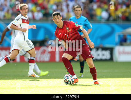 Savador, au Brésil. 16 Juin, 2014. Finales de la Coupe du Monde 2014. L'Allemagne contre le Portugal. Cristiano Ronaldo : Action Crédit Plus Sport/Alamy Live News Banque D'Images