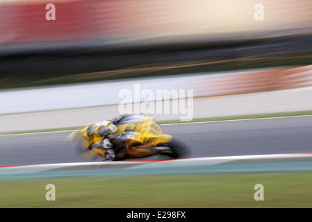 Barcelone, Espagne. 17 Juin, 2014. Barcelone Espagne Jun -17. Thomas Luthi dans les essais en circuit Barcelona-Catalunya, le 17 juin 2014 Photo : Joan Valls/Urbanandsport Nurphoto / © Joan Valls/NurPhoto ZUMAPRESS.com/Alamy/Live News Banque D'Images