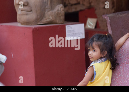 Le Musée National du Cambodge à Phnom Penh du Cambodge est plus grand musée d'histoire culturelle. Banque D'Images