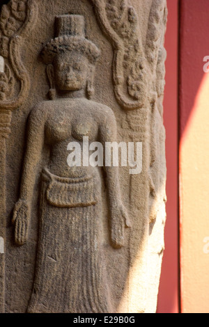Le Musée National du Cambodge à Phnom Penh du Cambodge est plus grand musée d'histoire culturelle. Banque D'Images