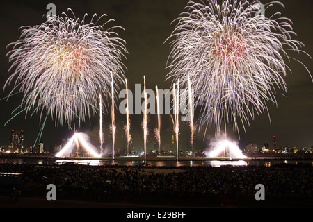 Adachi Adachi, Fireworks Festival, Tokyo, Japon Banque D'Images