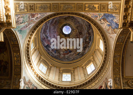 Dome, Sant'Andrea della Valle, Rome, Italie église Banque D'Images