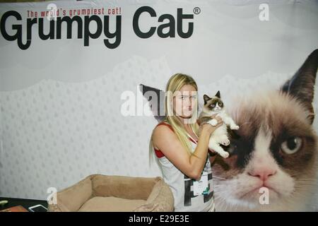 Las Vegas, NV, USA. 17 Juin, 2014. Tabby Cat grincheux, Bundesen présents à Las Vegas Licensing Expo 2014 - MAR, Mandalay Bay Resort and Casino, Las Vegas, NV le 17 juin 2014. Credit : James Atoa/Everett Collection/Alamy Live News Banque D'Images