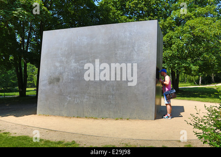 L'homosexualité à Memorial homosexuels persécutés sous le nazisme dans le Tiergarten à Berlin, Allemagne Banque D'Images