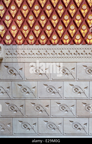 Détail de la décoration, la Pennsylvania Academy of the Fine Arts, Philadelphia, Pennsylvania, USA Banque D'Images