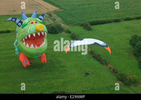 France, Meurthe et Moselle, près de Thiaucourt Chambley, Lorraine Mondial Air ballons, le plus grand rassemblement d'air chaud Banque D'Images