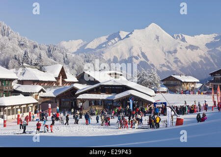 France, Haute Savoie, Domaine des Portes du Soleil, Les Gets, Banque D'Images