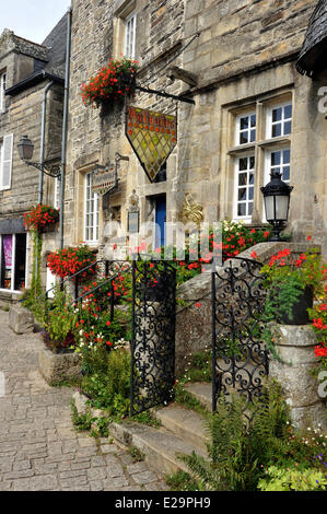 France, Morbihan, Rochefort en Terre, étiqueté Les Plus Beaux Villages de France (Les Plus Beaux Villages de France), Place Banque D'Images