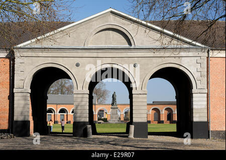 Belgique, Wallonie, Hainaut, Bruxelles, Le Grand Hornu, grand site classé au Patrimoine Mondial par l'UNESCO, Musée d'art contemporain Banque D'Images