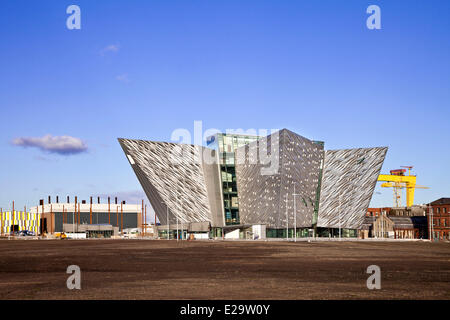 Royaume-uni, Irlande du Nord, Belfast, le Titanic Belfast museum Banque D'Images