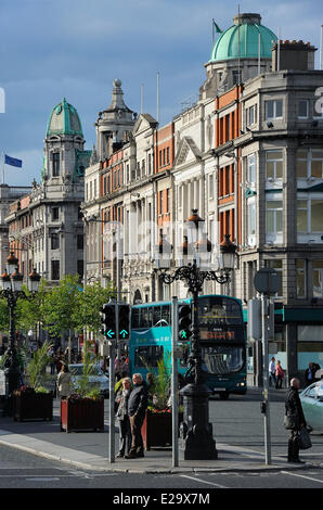 L'Irlande, Dublin, O'Connell Street Banque D'Images