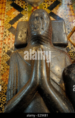L'Irlande, Dublin, la Cathédrale de Christchurch, gisant de Strongbow, conquérant de Dublin Banque D'Images
