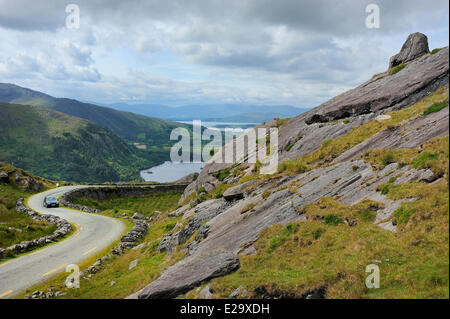 L'Irlande, le comté de Kerry, péninsule de Beara, Healy Pass (334 m) Banque D'Images