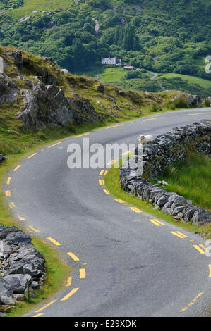 L'Irlande, le comté de Kerry, péninsule de Beara, Healy Pass (334 m) Banque D'Images