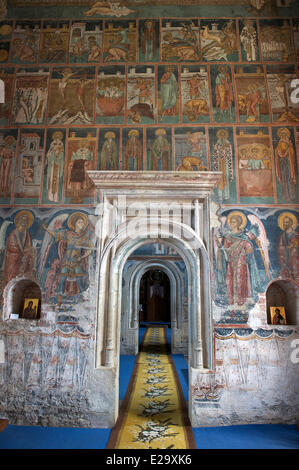 La Roumanie, la région de la Bucovine, monastère de Probota inscrite au Patrimoine Mondial de l'UNESCO Banque D'Images