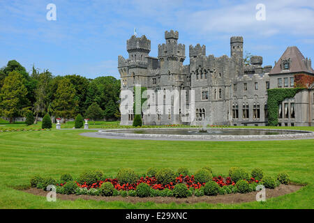 L'Irlande, dans le comté de Mayo, Cong, Ashford castle Banque D'Images