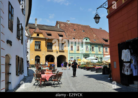 La Roumanie, la Transylvanie, Sighisoara, une des sept villes fortifiées saxon en Transylvanie, inscrite au Patrimoine Mondial de l'UNESCO, Banque D'Images