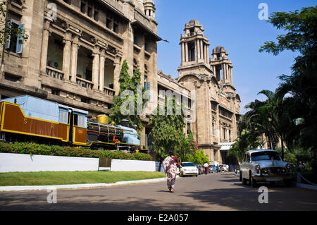 L'Inde, l'Etat du Tamil Nadu, Chennai (Madras), le bâtiment de l'Administration centrale des chemins de fer du Sud avec un style islamique indo Banque D'Images