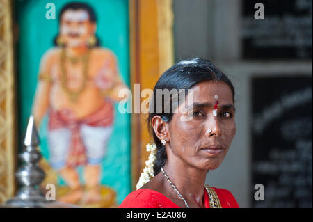 L'Inde, l'Etat du Tamil Nadu, Kumbakonam, à Adi Kumbeswarar temple dédié à Shiva Banque D'Images