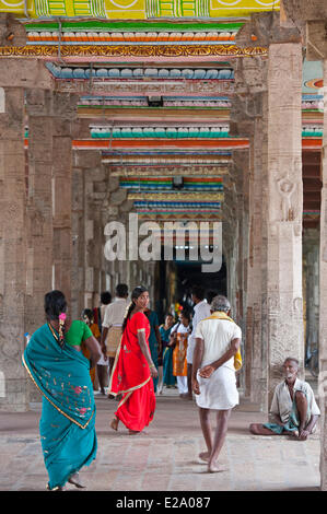 L'Inde, l'Etat du Tamil Nadu, Kumbakonam, à Adi Kumbeswarar temple dédié à Shiva Banque D'Images