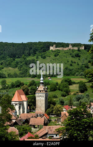 La Roumanie, la Transylvanie, le village et de la citadelle de Targu Mures, partie de villages avec églises fortifiées de Transylvanie, répertorié comme Banque D'Images