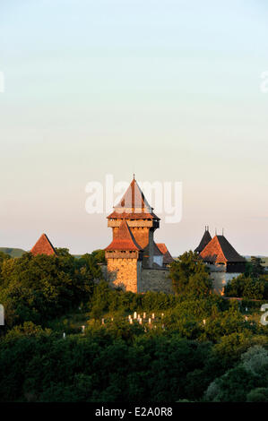 La Roumanie, la Transylvanie, Viscri, partie de villages avec églises fortifiées de Transylvanie, inscrite au Patrimoine Mondial de l'UNESCO, Banque D'Images