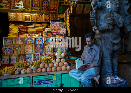 L'Inde, l'Etat du Tamil Nadu, Madurai, Sri Meenakshi Temple Banque D'Images