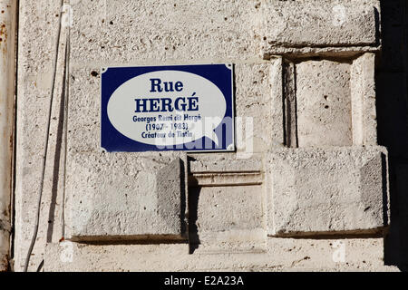 France, Charente, Angoulême, Rue Herge Herge (rue) Banque D'Images