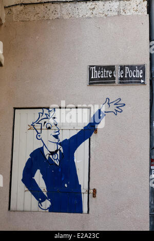 France, Charente, Angoulême, Rue Herge Herge (rue) Banque D'Images