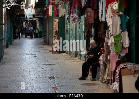 Israël, Jérusalem, ville sainte, vieille ville classée au Patrimoine Mondial par l'UNESCO, le souk (marché arabe) dans la partie palestinienne de Banque D'Images