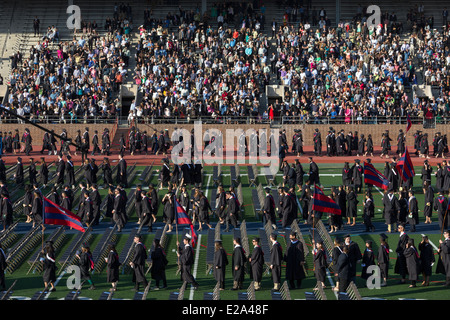 Cérémonie pour les étudiants en sciences humaines de l'Université de Pennsylvanie, Franklin Field Stadium, Philadelphie, USA Banque D'Images