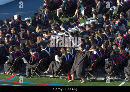 Cérémonie pour les étudiants en sciences humaines de l'Université de Pennsylvanie, Franklin Field Stadium, Philadelphie, USA Banque D'Images