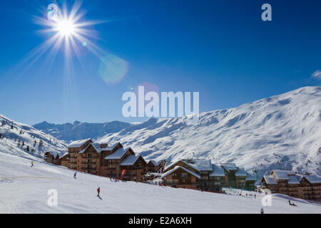France, Savoie, vallée de la Maurienne, station de ski Valmeinier Banque D'Images