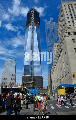 United States, New York, Manhattan, un World Trade Center (WTC) 1qui est devenu le plus haut bâtiment de New York depuis le 30 avril, 2012 Banque D'Images