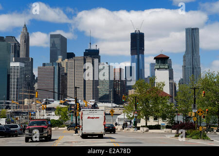United States, New York, Manhattan, un World Trade Center (WTC) 1qui est devenu le plus haut bâtiment de New York depuis le 30 avril, 2012 Banque D'Images