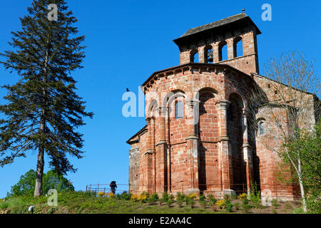 La France, l'Aveyron, Vallée du Lot, Espalion, arrêt sur la Route de Compostelle, classée au Patrimoine Mondial de l'UNESCO, romane Perse Banque D'Images