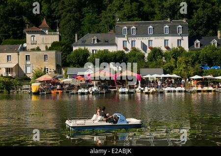 La France, l'Oise, Pierrefonds, dans la forêt de Compiègne Banque D'Images