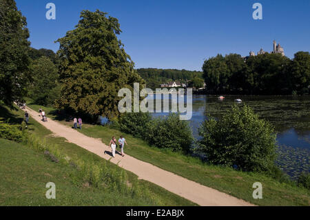 La France, l'Oise, Pierrefonds, dans la forêt de Compiègne Banque D'Images