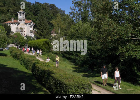 La France, l'Oise, Pierrefonds, dans la forêt de Compiègne Banque D'Images