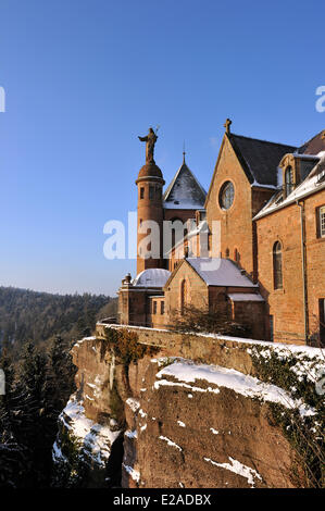 La France, Bas Rhin, Mont Sainte Odile, le couvent Sainte Odile Banque D'Images