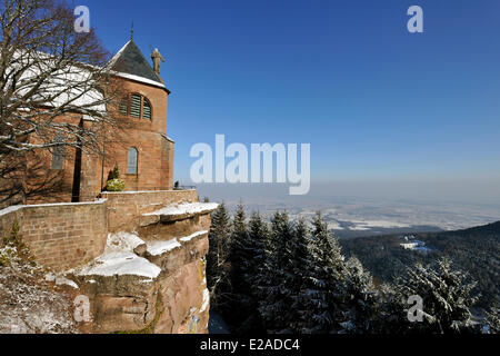 La France, Bas Rhin, Mont Sainte Odile, le couvent Sainte Odile Banque D'Images